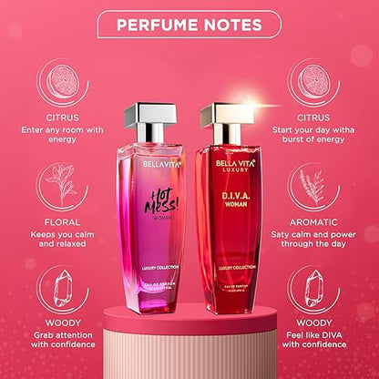 Bella Vita Luxury Hot & Classy Gift Set for Women with Hot Mess