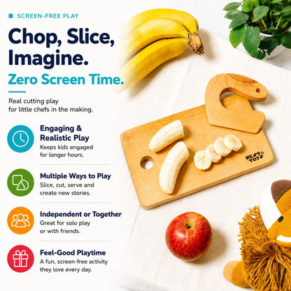 Nesta Toys Chopping Board & Knife for Kids