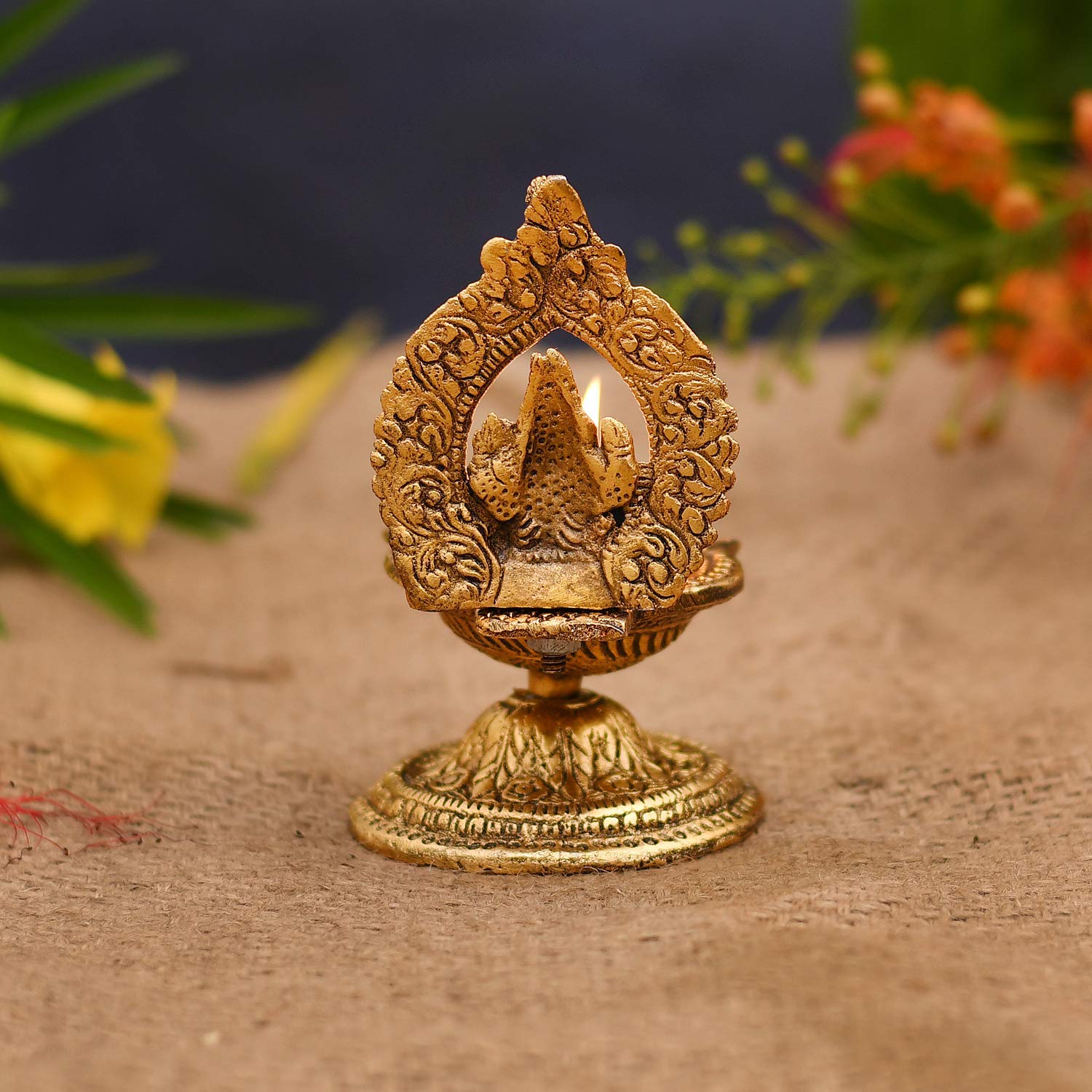 Collectible India Ganesha Diya Oil Lamp