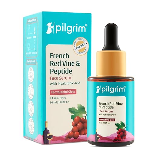 Pilgrim French Red Vine Face Serum with Peptides & Hyaluronic Acid