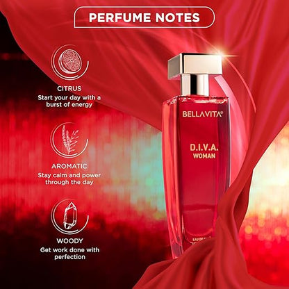 Bella Vita Luxury Date, Floral Senorita & DIVA EDP Liquid Perfumes Combo