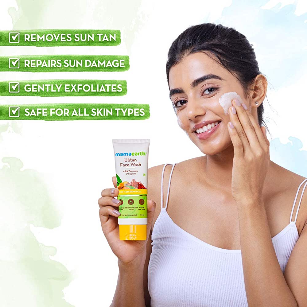 Mamaearth Ubtan Oil-Free Face Moisturizer with Turmeric & Saffron