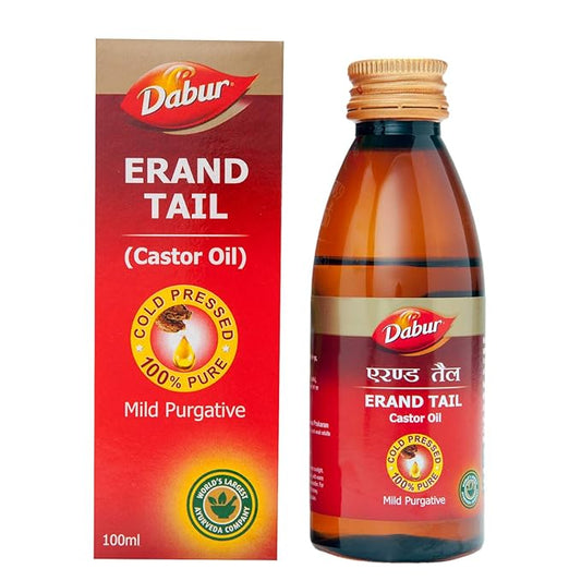 Dabur Ayurvedic Erand Tail (Castor Oil) - PUSHMYCART