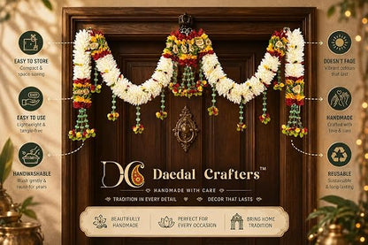 Daedal crafters Crystal Hanging Artificial Flower Toran