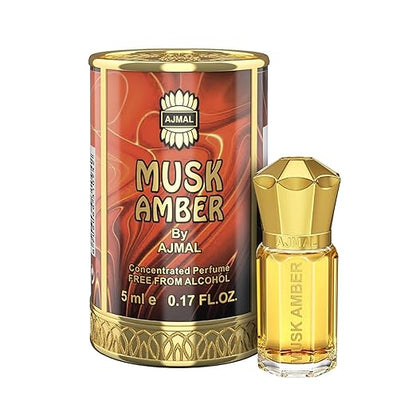 Ajmal-Musk-Amber-Attar-5ml-Woody-&-Spicy-Perfume-for-Men