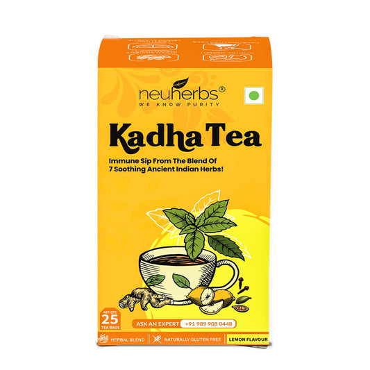 neuherbs kadha tea lemon flavor