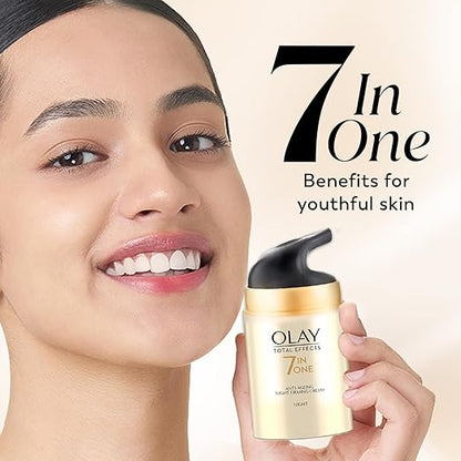 Olay Night Cream Total Effects 7 in 1, Night Cream, 50g
