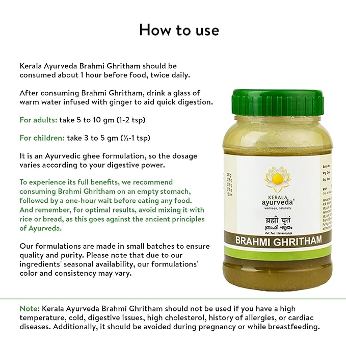 Kerala Ayurveda Brahmi Ghritham