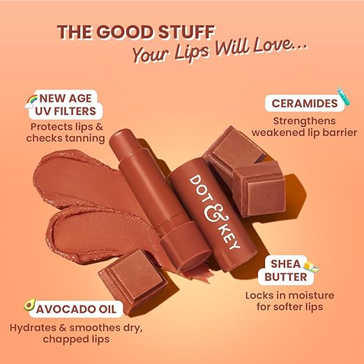 Dot & Key Barrier Repair Hydrating Lip Balm Spf 50- Cocoa Nude