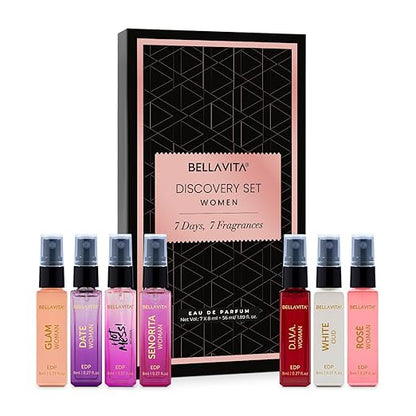 Bellavita Discovery Gift Set 7X8Ml Eau De Parfum Perfume For Women 