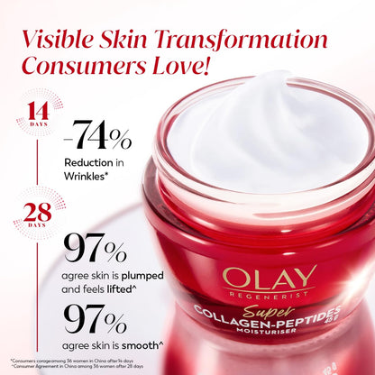 Olay Cream Regenerist Super Collagen Peptides Moisturizer For Firmer