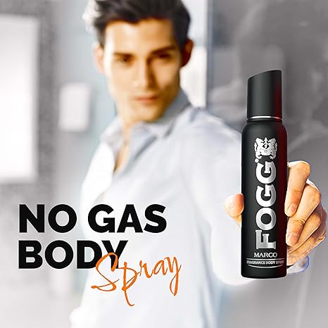 Fogg Marco No Gas Deodorant for Men, Long-Lasting Perfume Body Spray