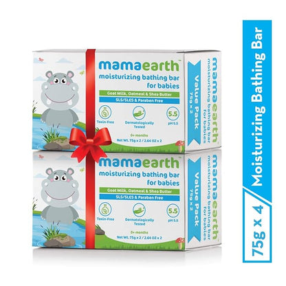 Mamaearth Milky Soft Natural Baby Face Cream and Mamaearth Bathing Bar - PUSHMYCART