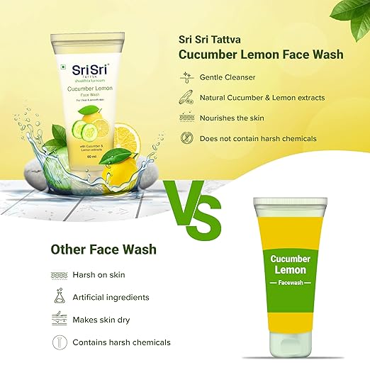 Sri Sri Tattva Cucumber & Lemon Face Wash - PUSHMYCART