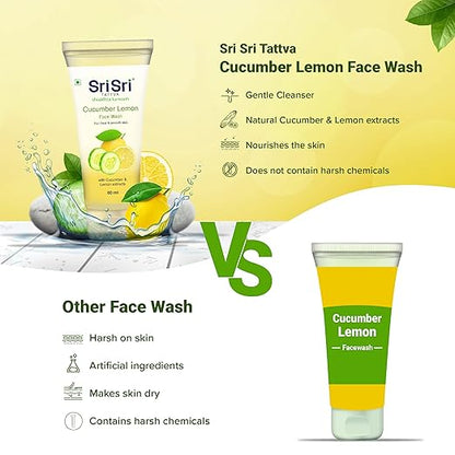 Sri Sri Tattva Cucumber & Lemon Face Wash - PUSHMYCART