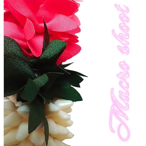 SHRI MATAJI Store Artificial Mala for God Photo Frame Pink