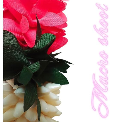 SHRI MATAJI Store Artificial Mala for God Photo Frame Pink