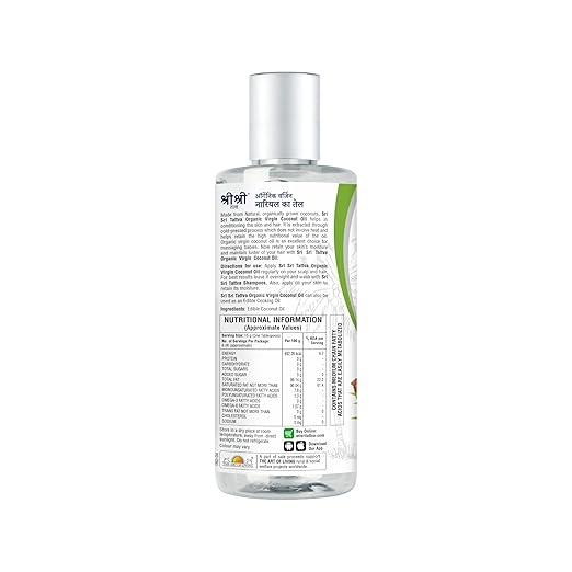 Sri Sri Tattva Organic Virgin Coconut Oil 100ml - PUSHMYCART