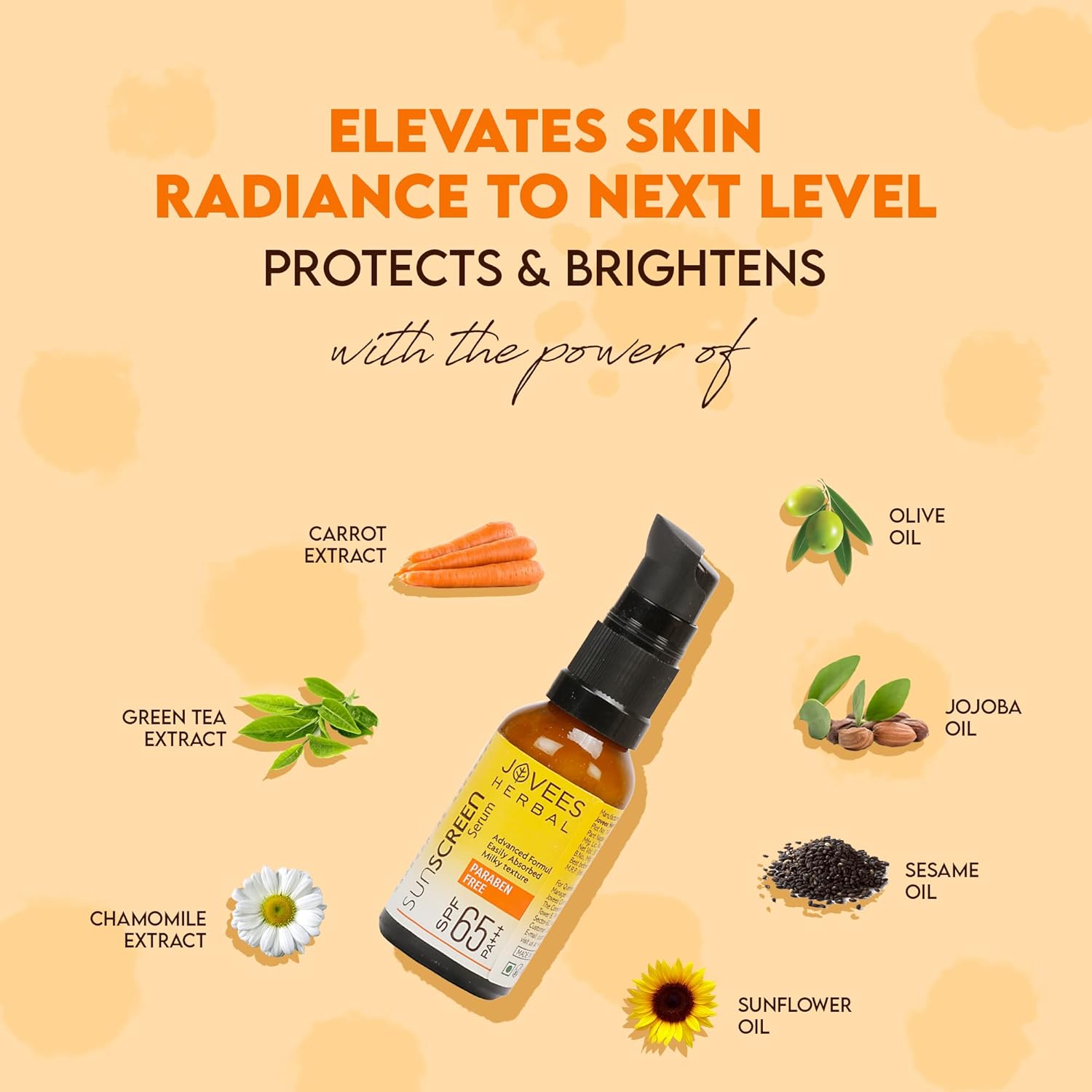 Jovees Sunscreen Face Serum SPF 65 PA+++