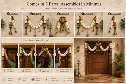 Daedal crafters Crystal Hanging Artificial Flower Toran