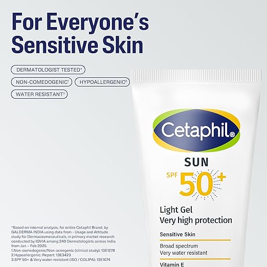 Cetaphil Sun SPF 50 Sunscreen Light Gel