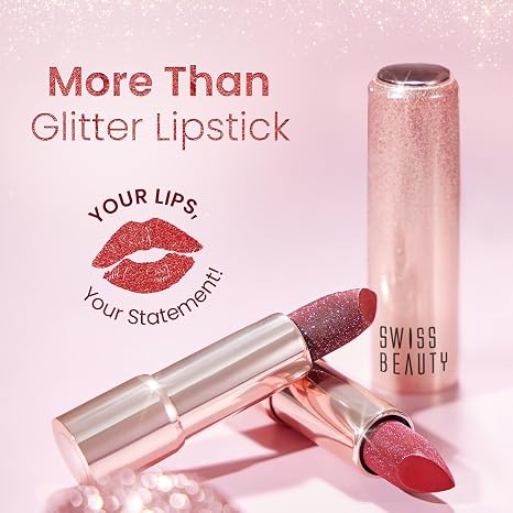 Swiss Beauty More Than Glitter Lipstick 3g