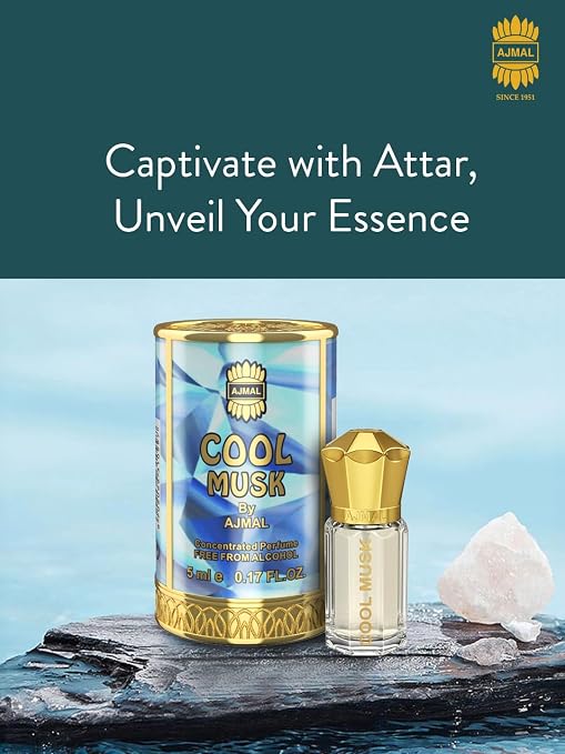 Ajmal-Cool-Musk-Attar-Floral-&-Citrus-Unisex-Perfume