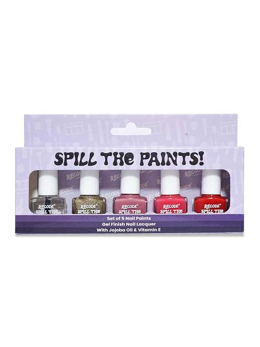 Recode-Purple-Spill-The-Paints-Nail-Paint-Set-Of-5