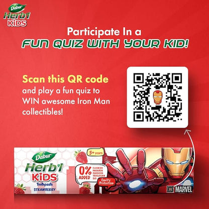 Dabur Herb'l Kids Iron Man Toothpaste - PUSHMYCART