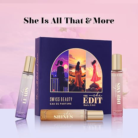 Swiss Beauty 3-In-1 Perfume Gift Box