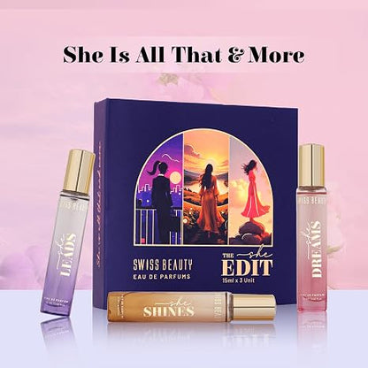 Swiss Beauty 3-In-1 Perfume Gift Box
