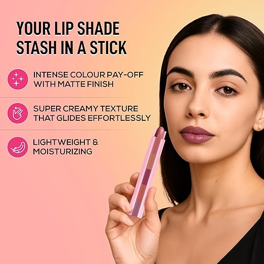 RENEE Everyday Fab 5 5-in-1 Nude Matte Lipstick