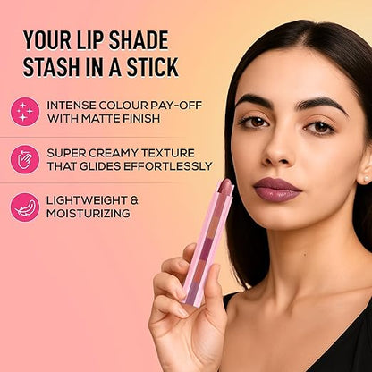 RENEE Everyday Fab 5 5-in-1 Nude Matte Lipstick