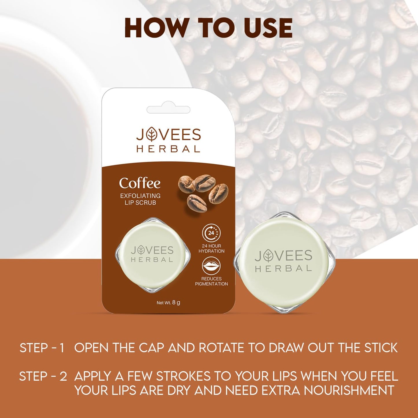 Jovees Coffee Exfoliating Lip Scrub