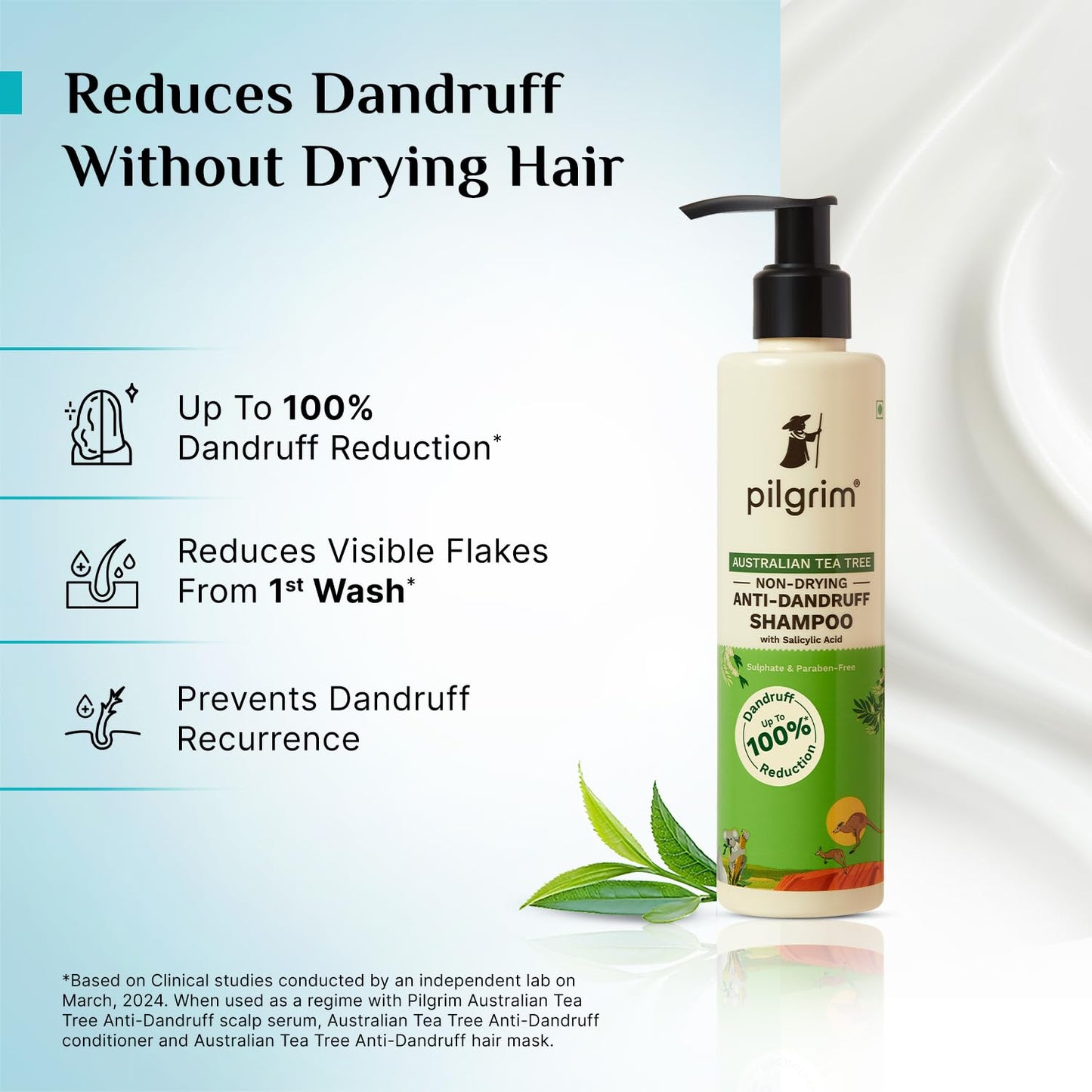 Pilgrim Australian Tea Tree Non-Drying Anti-Dandruff Shampoo