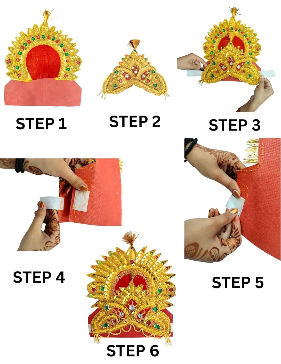 BookMyCostume Shri Ram Hindu God Crown