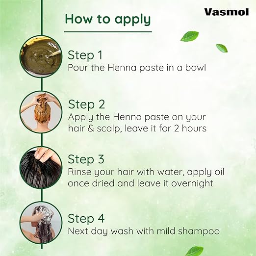 Vasmol Natural Henna Paste 
