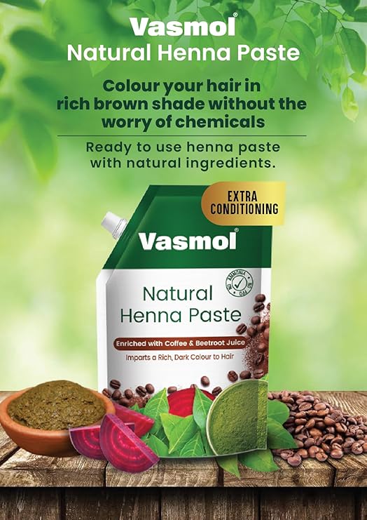 Vasmol Natural Henna Paste 
