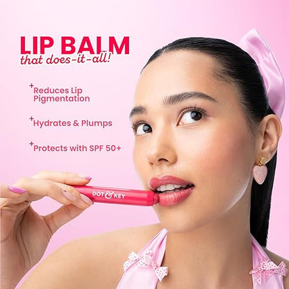 Dot & Key Meltie Lip Balm Spf 50+ Pa+++ Strawberry Glaze