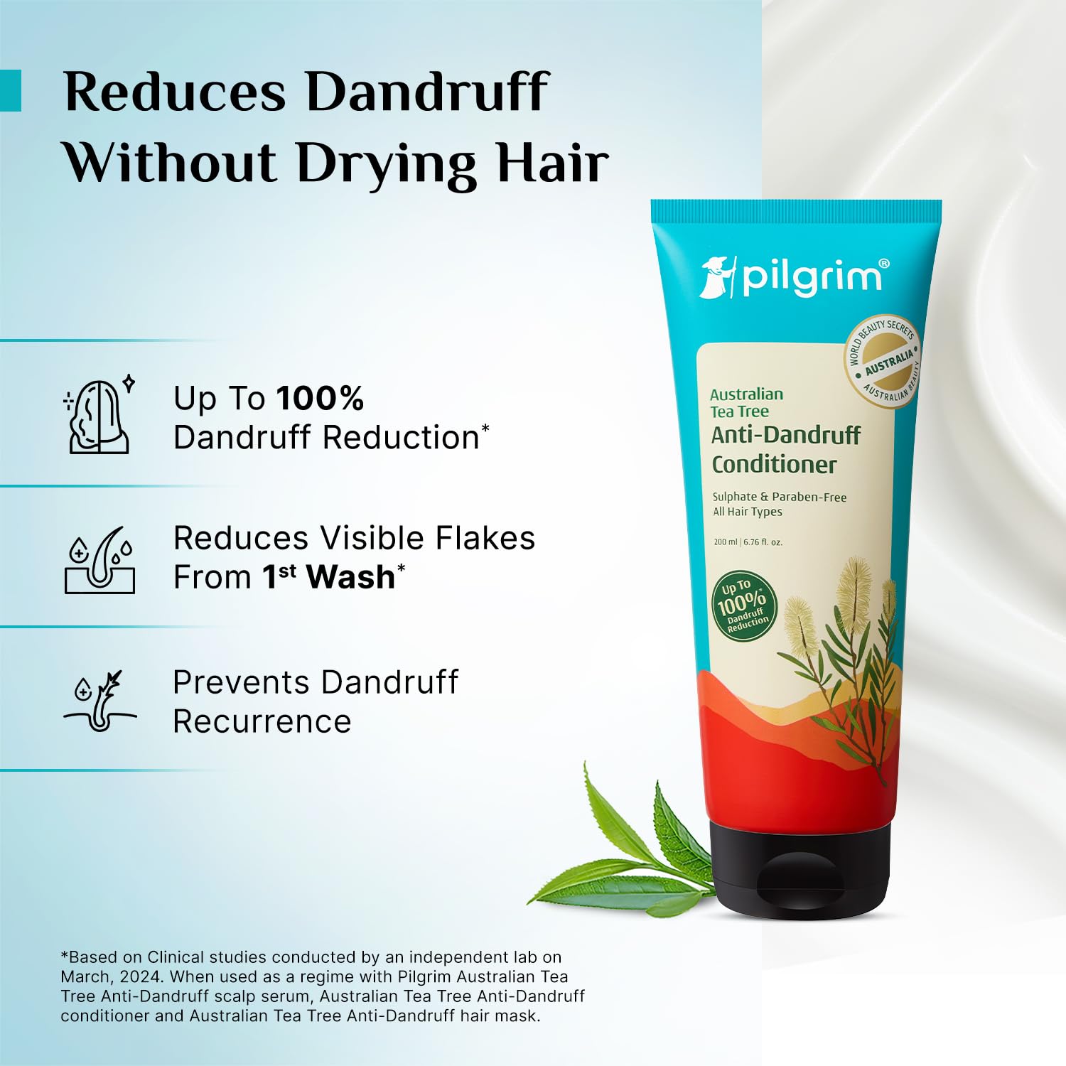 Pilgrim Australian Tea Tree Anti-Dandruff Unscented Conditioner