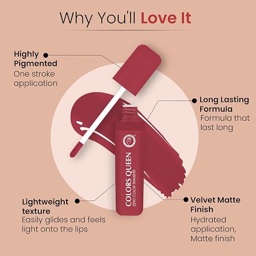 Colors-Queen-Zero-Color-Transfer-Liquid-Lipstick