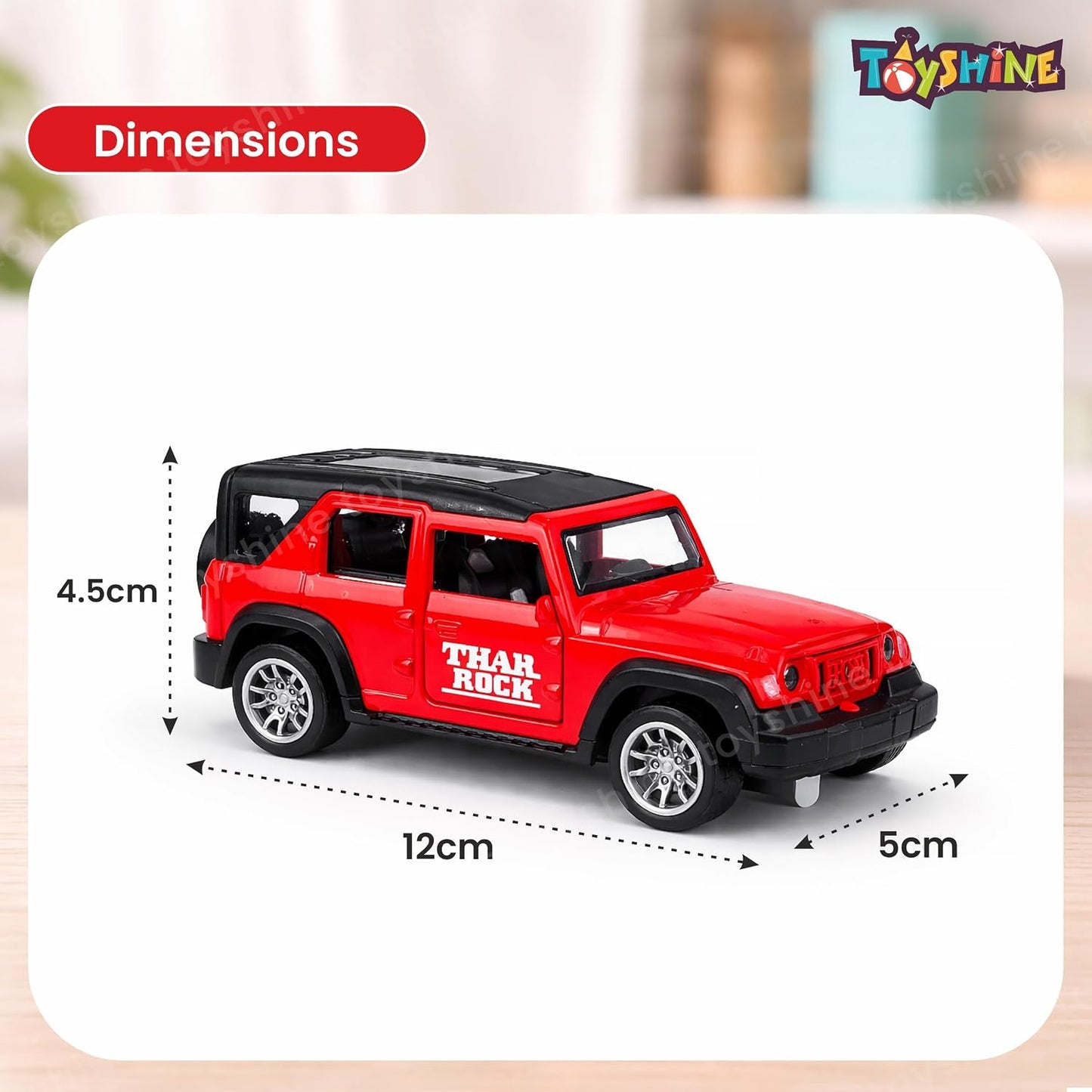 Toyshine Thaar Pullback Die Cast Car (Red)