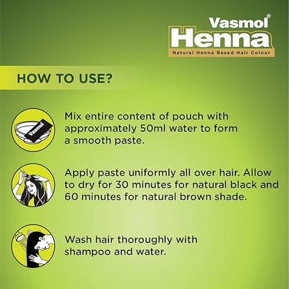 Vasmol Natural Henna Based Hair Colour