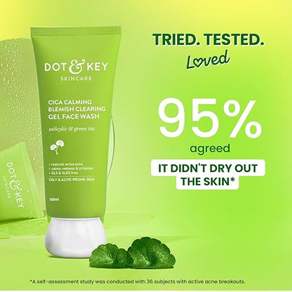 Dot & Key Cica Calming Blemish Clearing Gel Face Wash