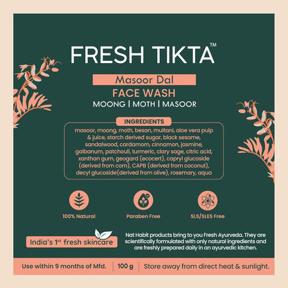 Nat Habit Masoor Dal Tikta Face Wash