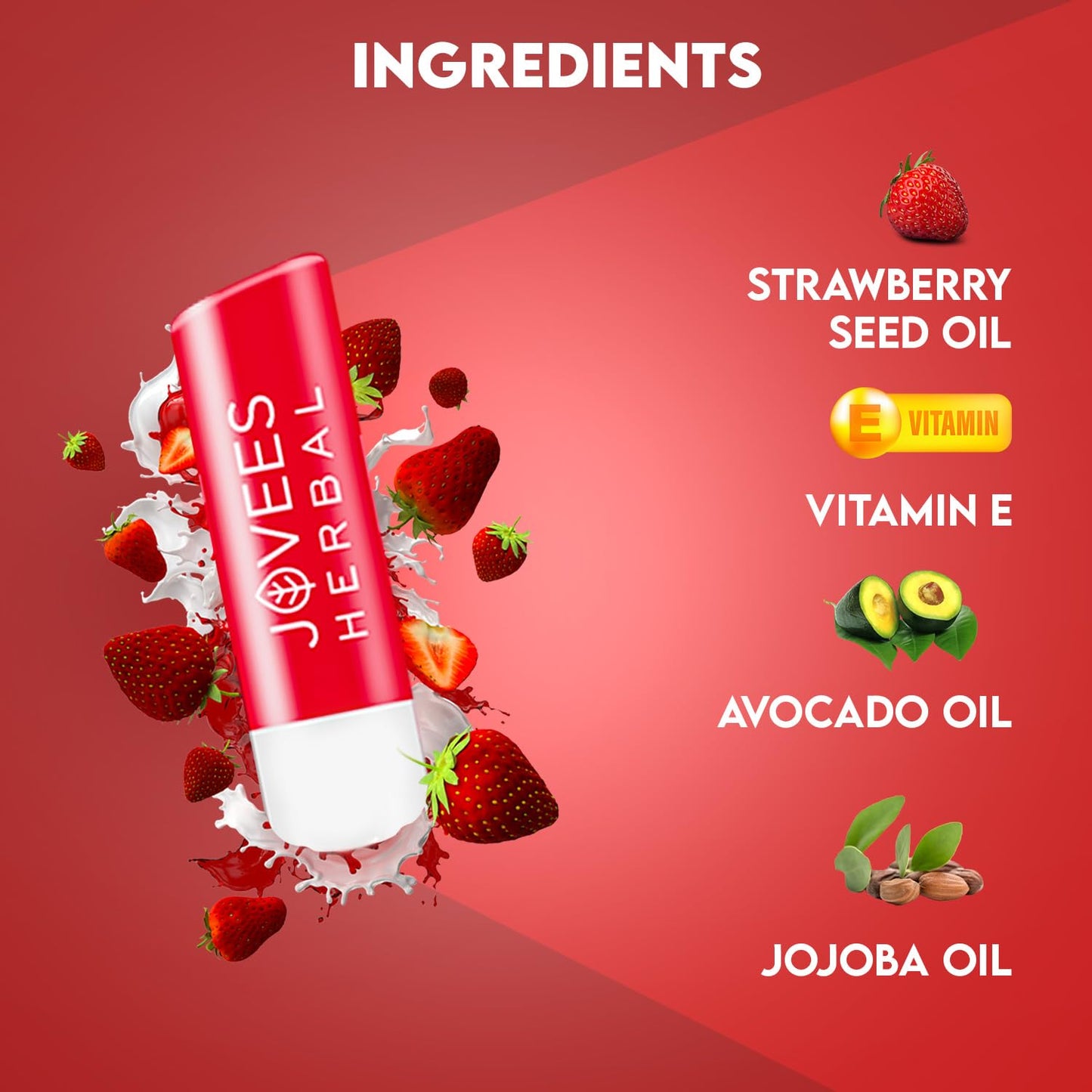 Jovees Strawberry High Gloss Lip Balm