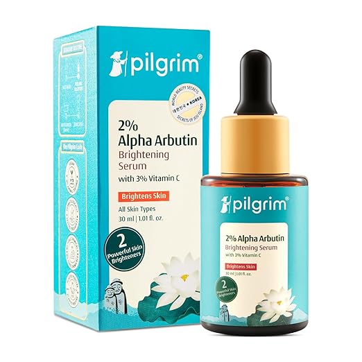 Pilgrim Korean 2% Alpha Arbutin & 3% Vitamin C Brightening Face Serum