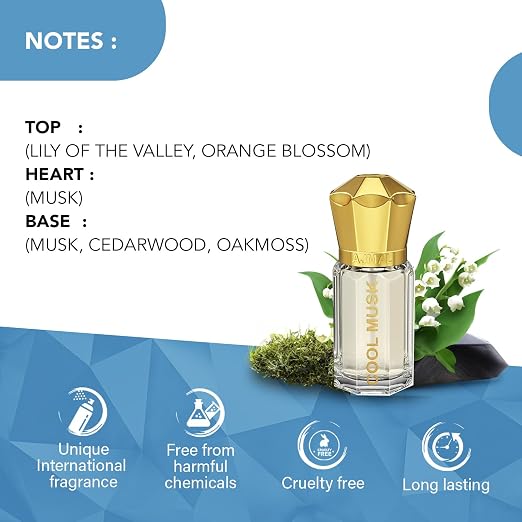 Ajmal-Cool-Musk-Attar-Floral-&-Citrus-Unisex-Perfume