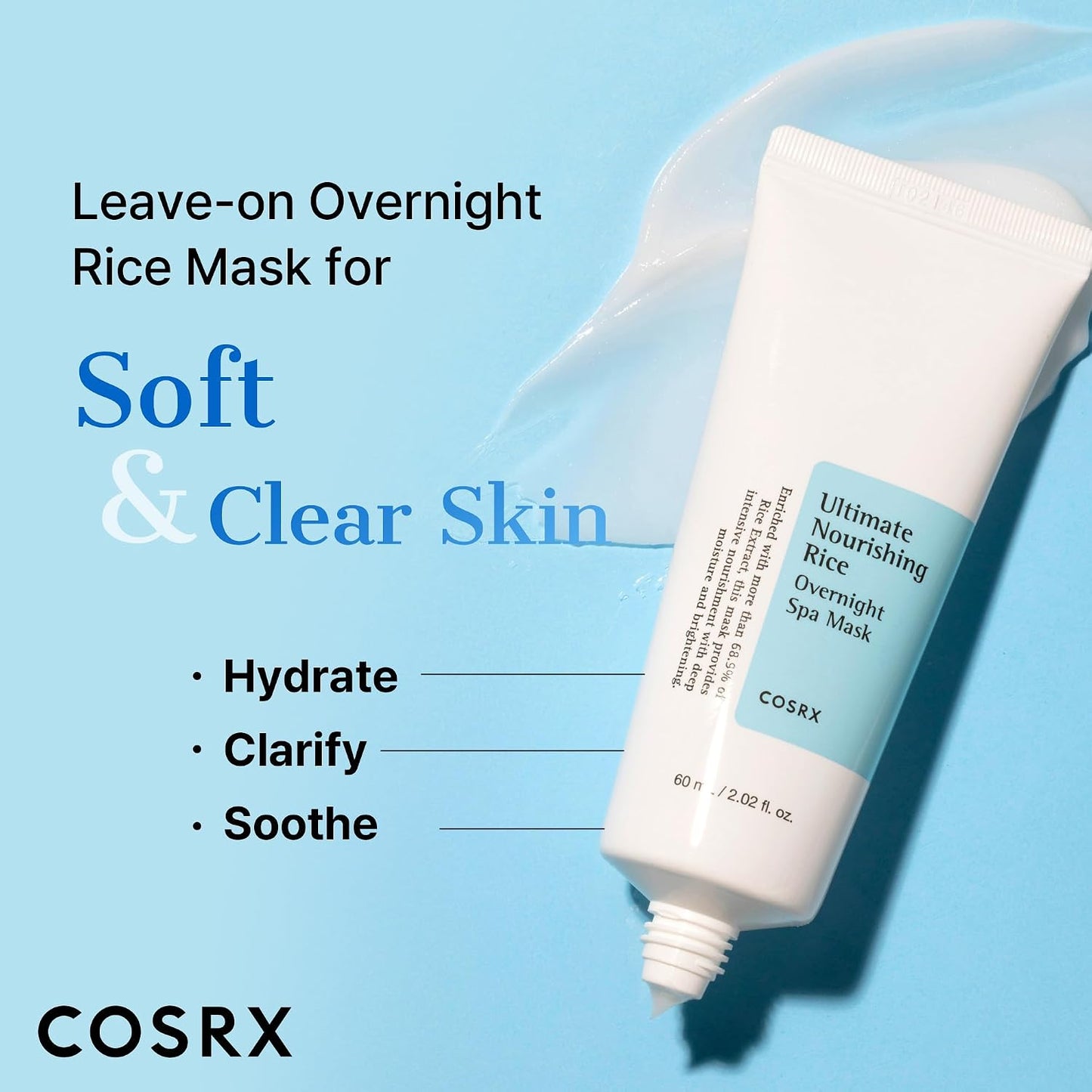 COSRX Ultimate Nourishing Rice Spa Overnight Mask