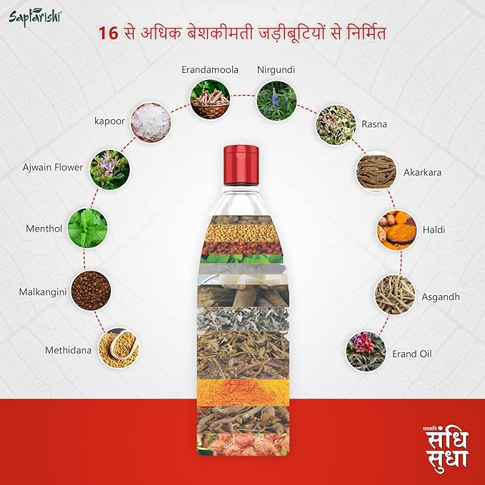 Saptarishi Sandhi Sudha Joint Pain Relief Oil